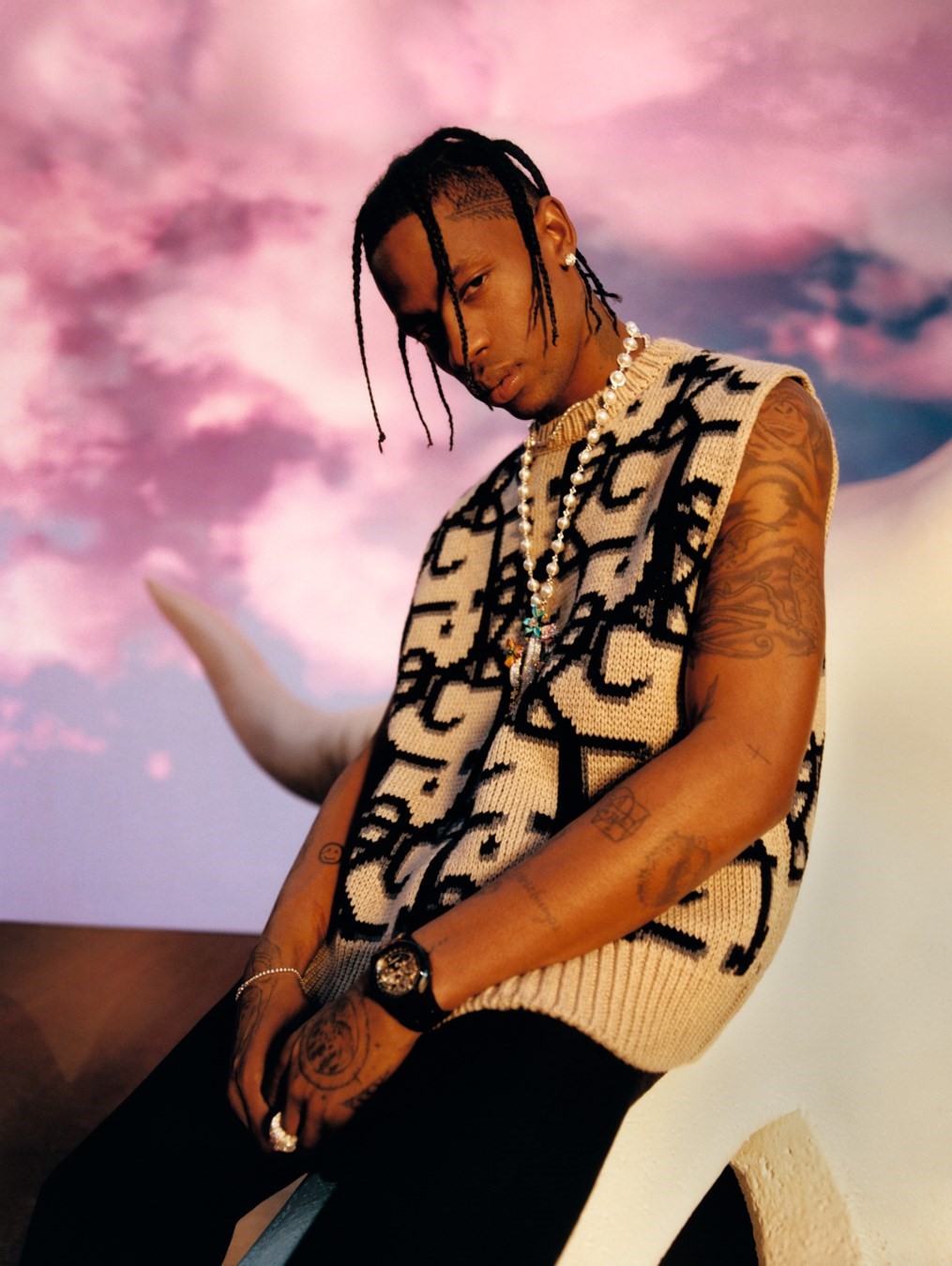 Travis Scott AnOther cover story Dior collection show collab